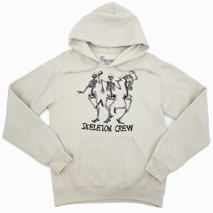 Bowery Supply Co. Skeleton Crew Graphic Hoodie Beige Size Small